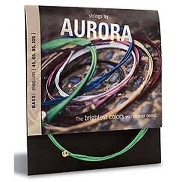 Aurora Aurora AURORNG45-125 Standard 45-125 Gauge Bass Guitar Strings; Orange AURORNG45-125 - main